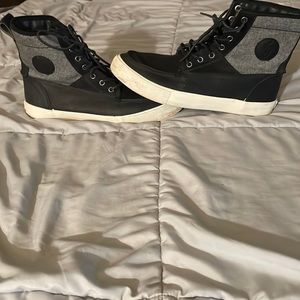 Polo Ralph Lauren Men's Sz 10D Tynedale High Top Leather Shoes Lace Up